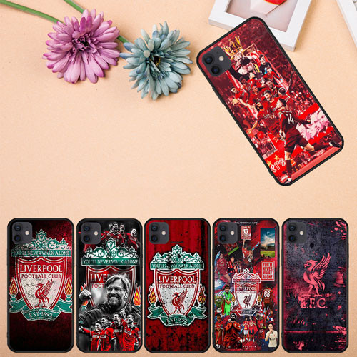 เคสโทรศัพท์มือถือแบบนิ่ม ลาย Liverpool สีดํา สําหรับ iPhone 11 11 Pro 11 Pro Max 12 Mini 12 Pro 12 P