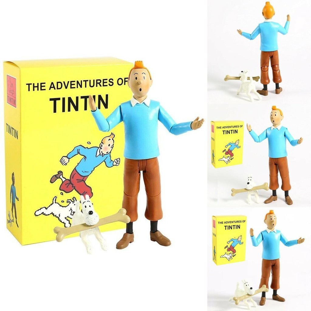 ตุ๊กตาฟิกเกอร์ The Adventures Tintin Tintin And Milou ของเล่นสะสม สําหรับเด็ก