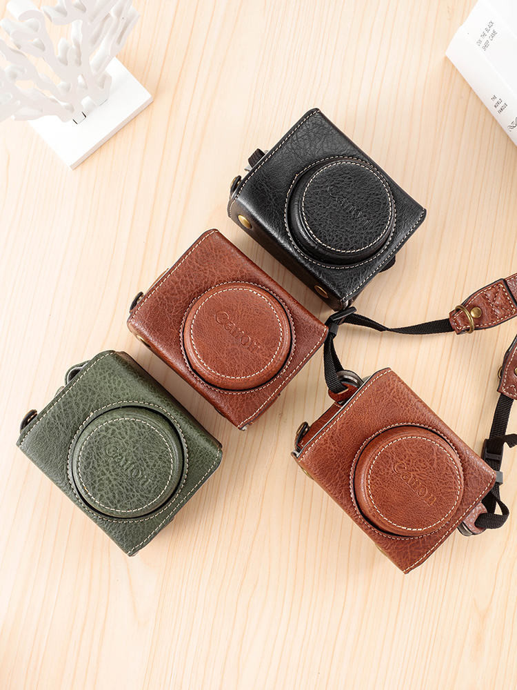 เคสกระเป๋าหนัง ป้องกันกล้อง สําหรับ Canon G7X3 G7X2 G11 G12 G15 16 G1X