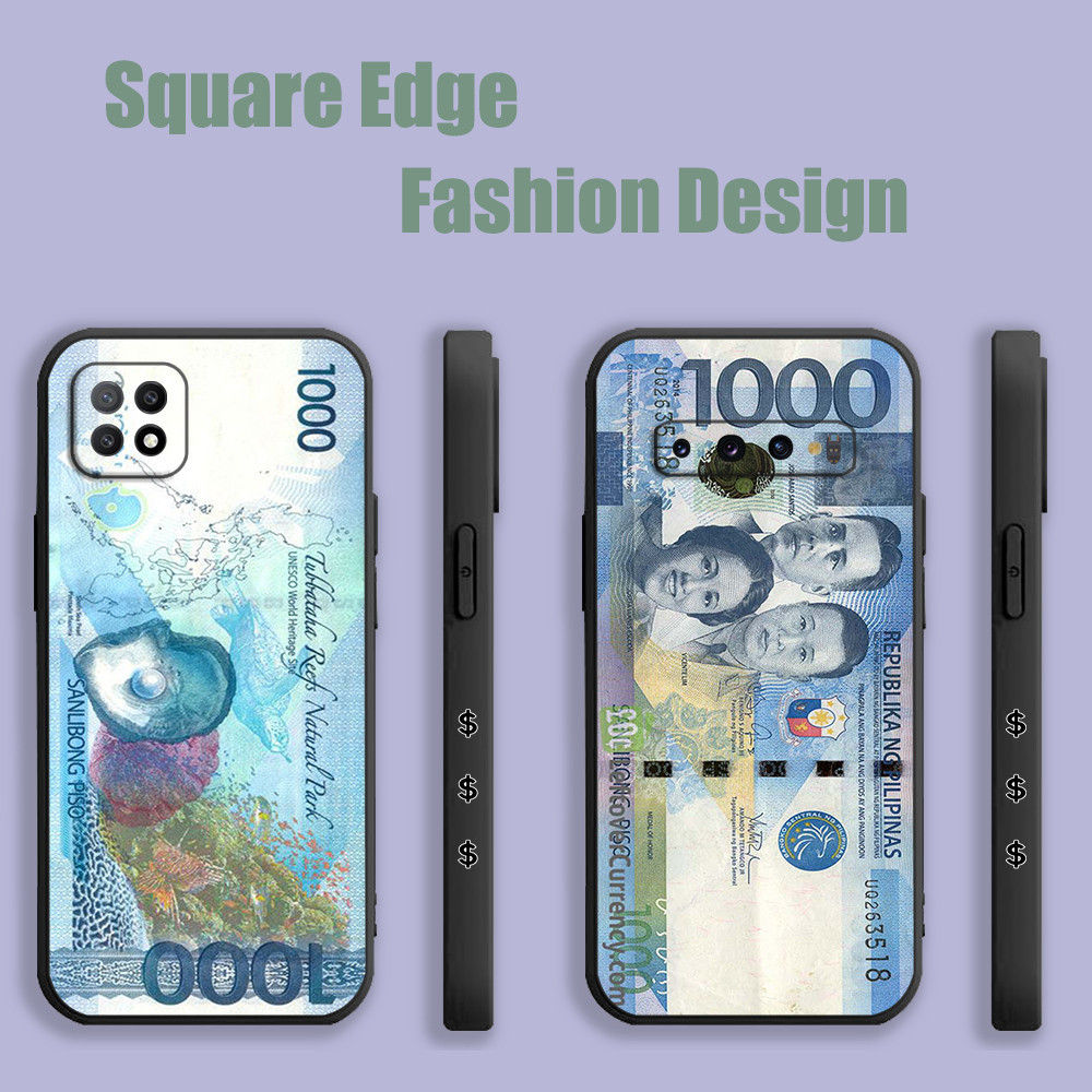 เคสสําหรับ Vivo Y02t V29e Y17s เงิน 1000 peso IAS08 เคสโทรศัพท์ขอบสี่เหลี่ยม