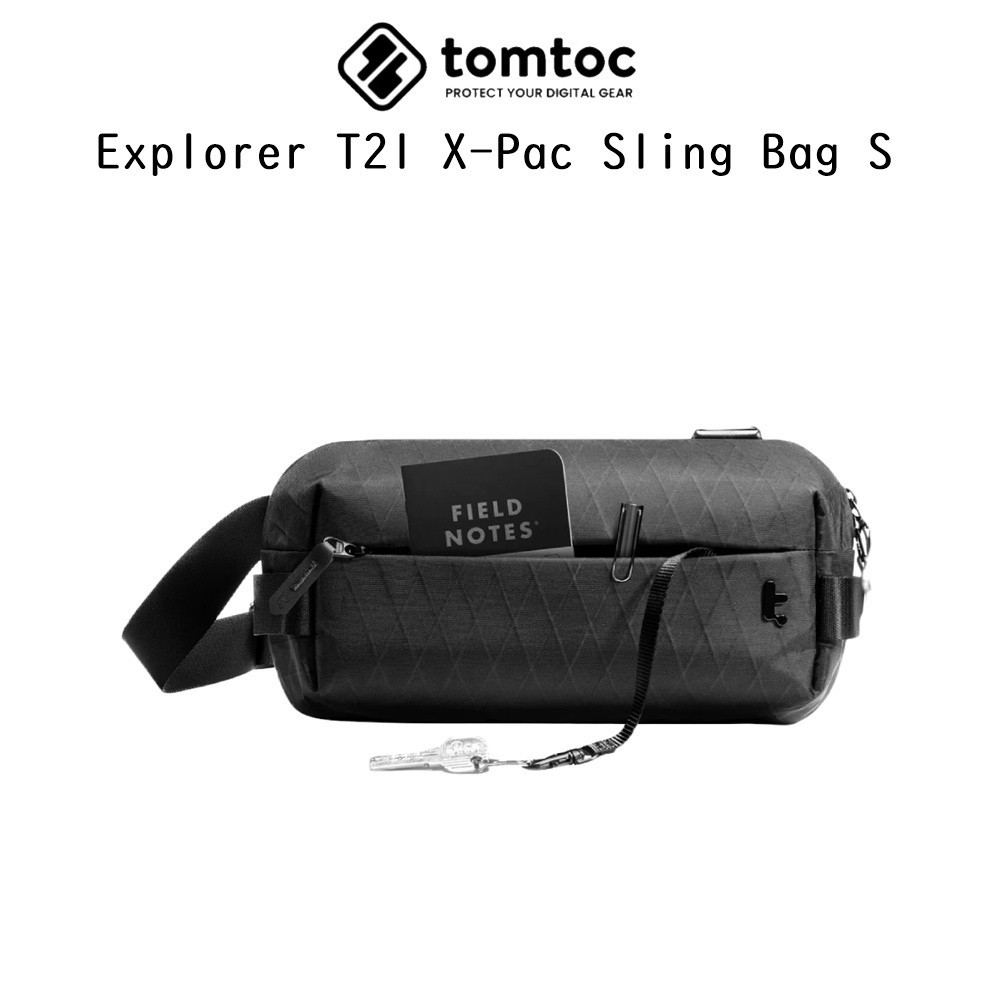 tomtoc chest Bag Men's messenger bag shoulder bag leisure waterproof function fashion Switch storag