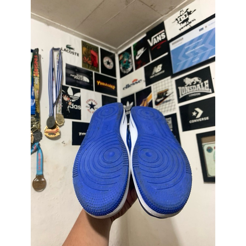 ♞,♘Nike Air Force X Louis Vuitton ปารีสสีน้ำเงิน รองเท้า new