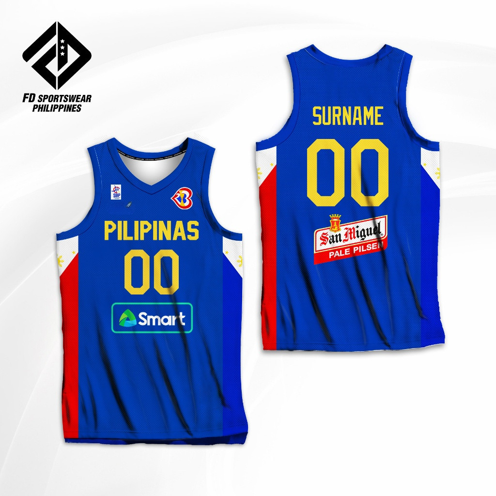 CUSTOMIZED NAME และ NUMBER PILIPINAS 2025 FD FULL SUBLIMITED JERSEY