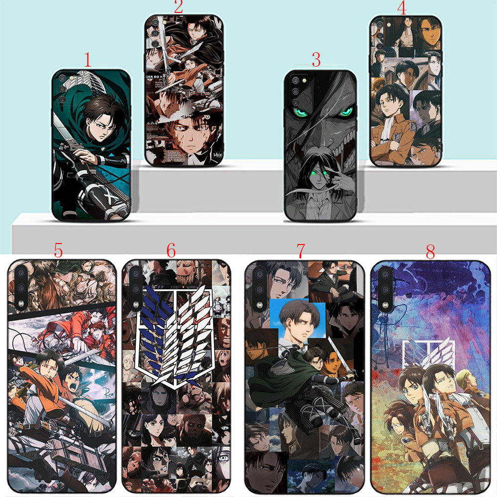 Redmi 9 t 6A 7A 8A 9A 9C NFC Note 9T K70 e K70 Pro D6 Attack on Titan Anime 88 เคสโทรศัพท์สีดํานุ่ม