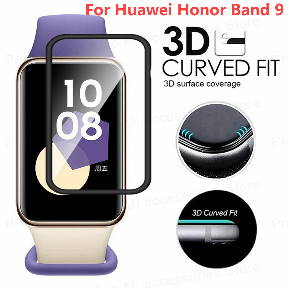 ฟิล์มกันรอยหน้าจอ 3D นิ่ม กันรอยขีดข่วน สําหรับ Huawei Honor Band 9 Huawei Honor Band 9 (ไม่ใช่กระจก