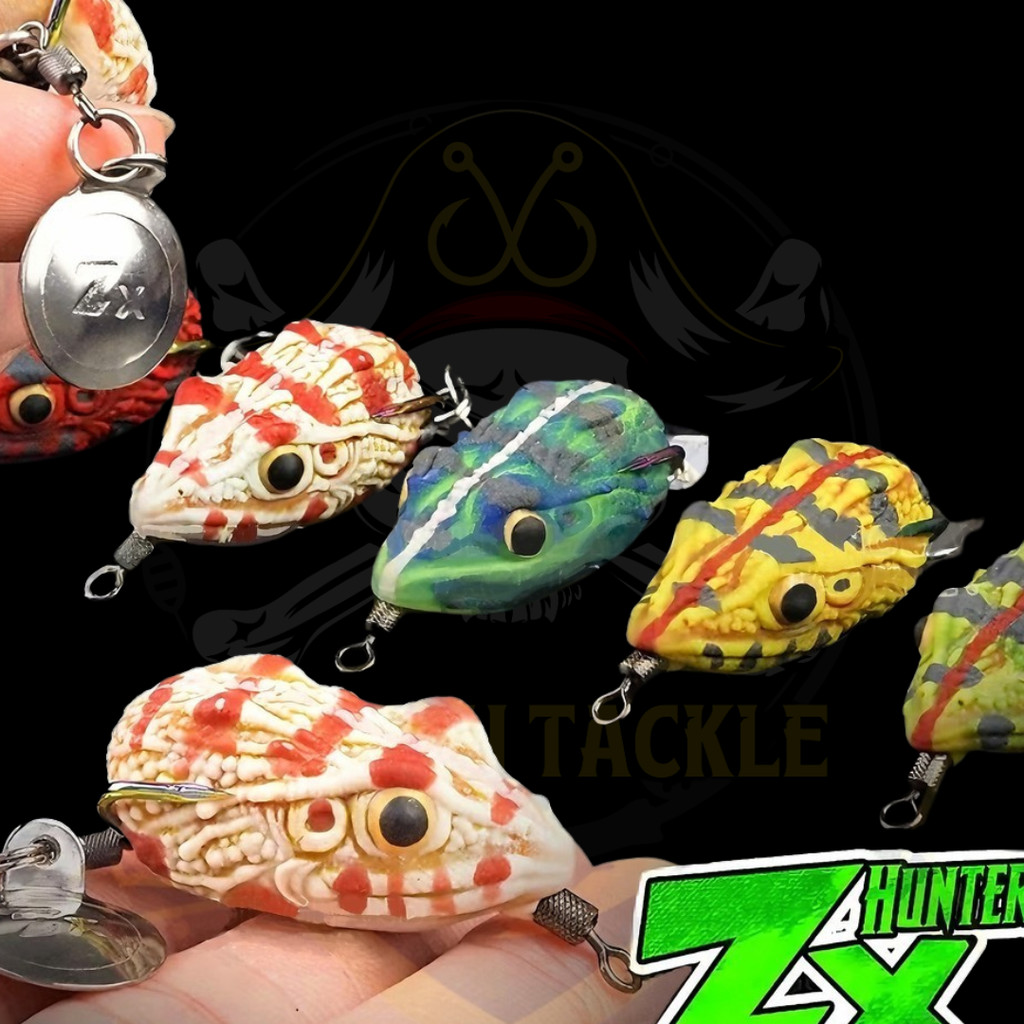 KAPTEN Hunter ZX Soft Frog 3.5 ซม./6.5g Umpan Katak Tiruan Getah เหยื่อตกปลาหล่อกบล่อ