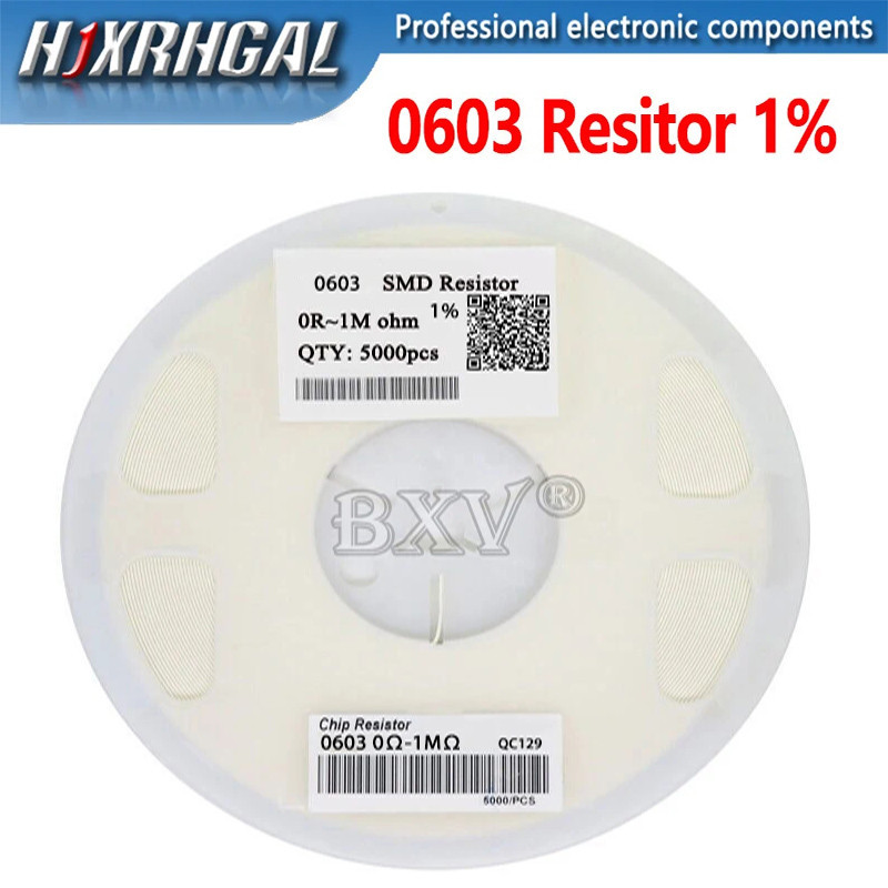 5000PCS 0603 ตัวต้านทานชิป SMD 1% SMD 0R-8.2R 0R 0.27R 0.5R 0.91R 1R 1.8R 2.7R 3.9R 5.1R 6.8R 8.2R ค