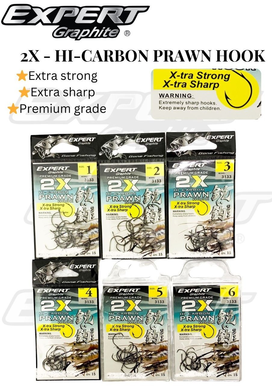 Expert Hi-carbon Prawn Hook (3133)