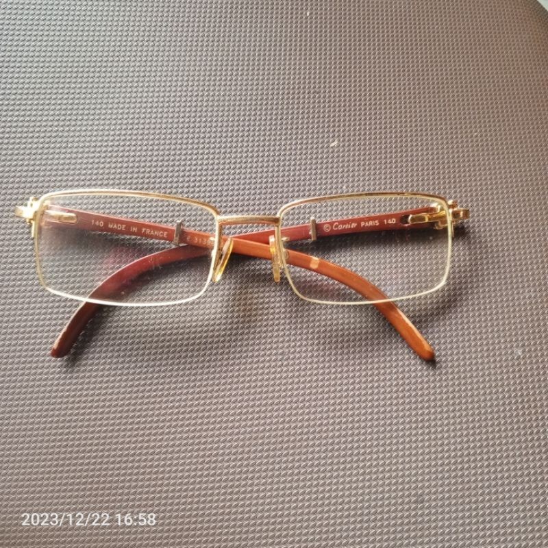 Cartier แว่นตาออปติคอล ของแท้ ผลิตในฝรั่งเศส
