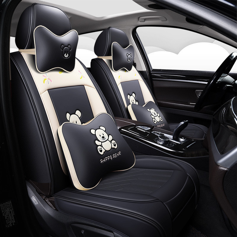 ผ้าคลุมเบาะรถยนต์ หนัง PU ติดตั้งง่าย สําหรับ Altis Suzuki Celerio Avensis