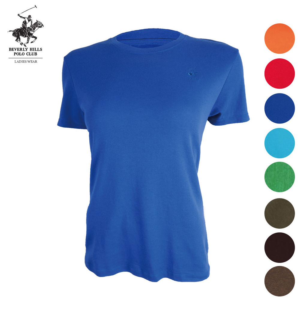 เสื้อยืดเจอร์ซีย์ผ้าฝ้ายผู้หญิง BHPC