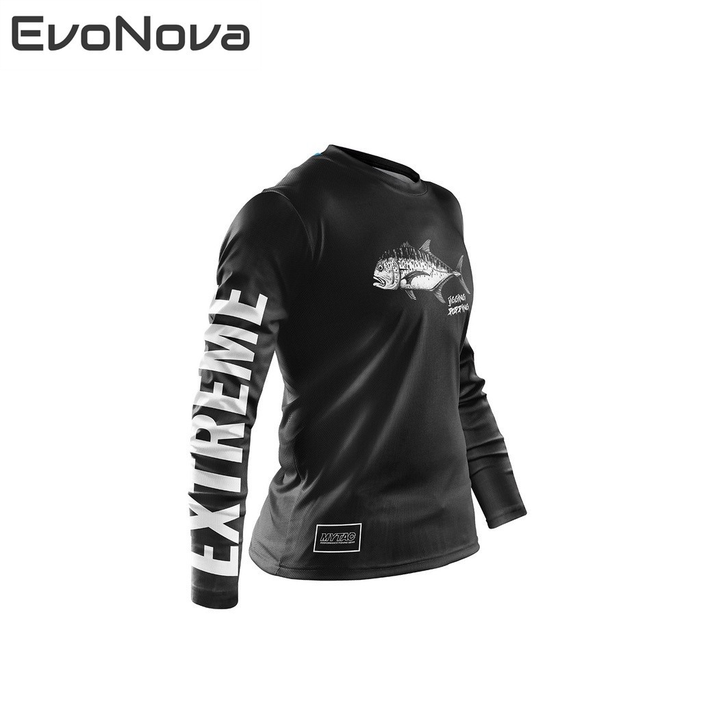 EvoNova เสื้อกีฬาแขนยาว ผ้าไมโครไฟเบอร์ ขนาดใหญ่ สไตล์มาเลเซีย สําหรับตกปลา