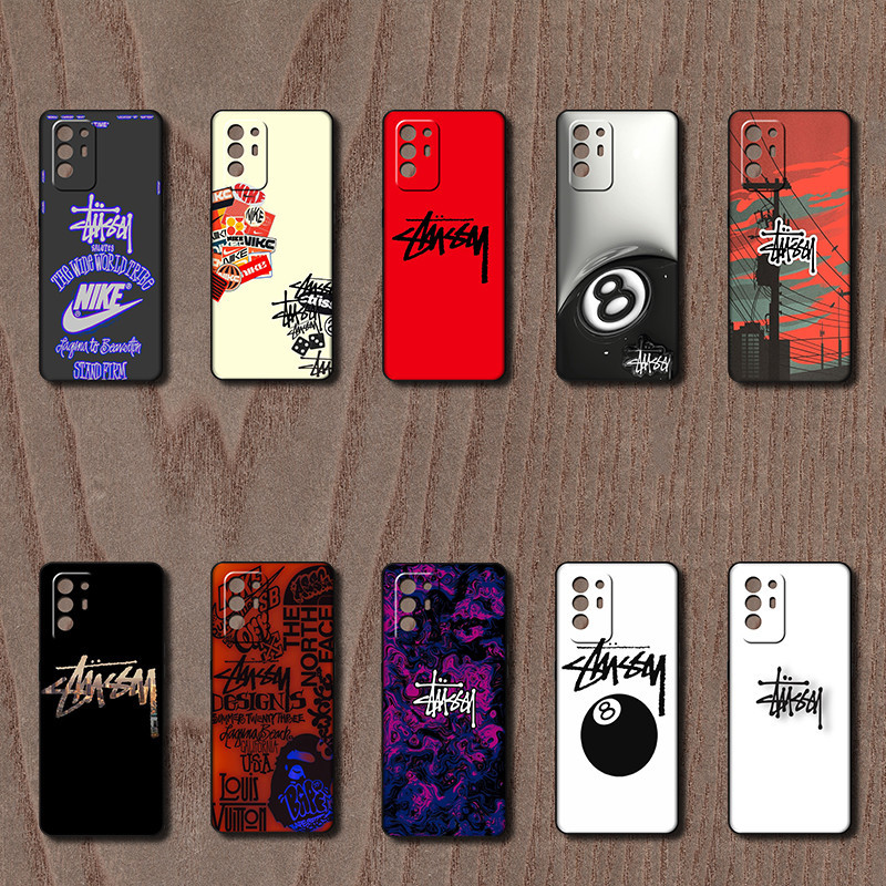 OPPO Reno 5z A94 A95 F19 Pro Plus 5G H34 Stussy เคสโทรศัพท์ TPU แบบนุ่มเคสป้องกันการตก