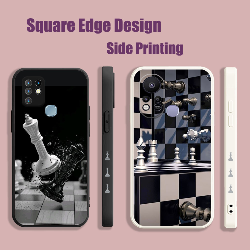 ปลอกสําหรับ Huawei Y6P Y7 Y7A Y6 Pro Honor 50 Lite 2019 International Chess Art Design lattice Aesth