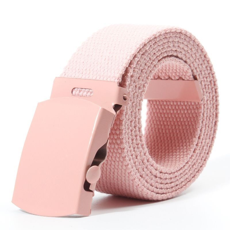 ♞,♘,♙Simple Korean All-match Raw Canvas Belt For Skirts And Jeans
