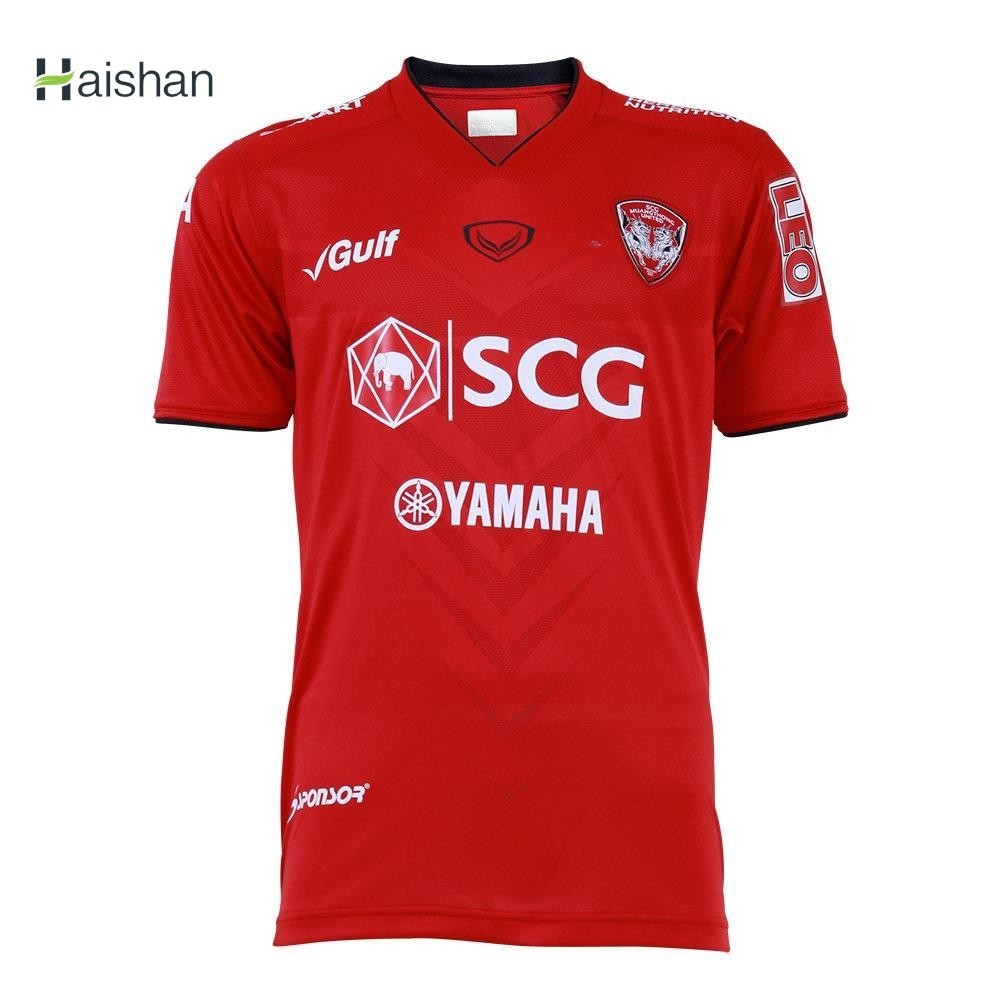 (hai shan)เสื้อแข่งเมืองทองยูไนเต็ด 2019 ชุดเหย้า สีแดง ของแท้จากสโมสร Muangthong United