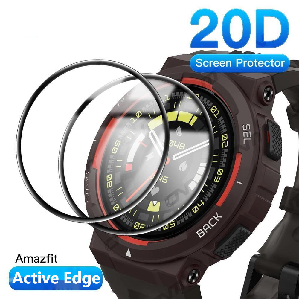 ฟิล์มกันรอยหน้าจอ 20D สําหรับ Amazfit Active Edge ฟิล์มป้องกันรอยขีดข่วน สําหรับ Active Edge Full Coverage Ultra-HD ฟิล์มป้องกัน (ไม่ใช่กระจก)