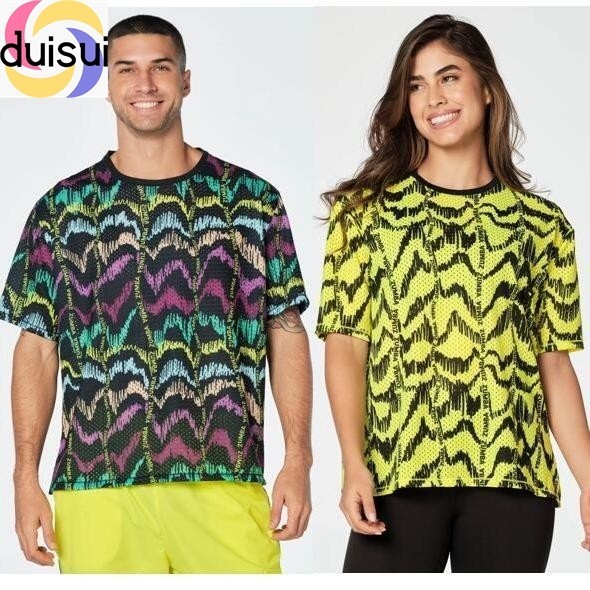 [Zumba Short Sleeve] Zumba Zumba Fitness Dance Men Women Casual Large Plate Loose Printing T-Shirt