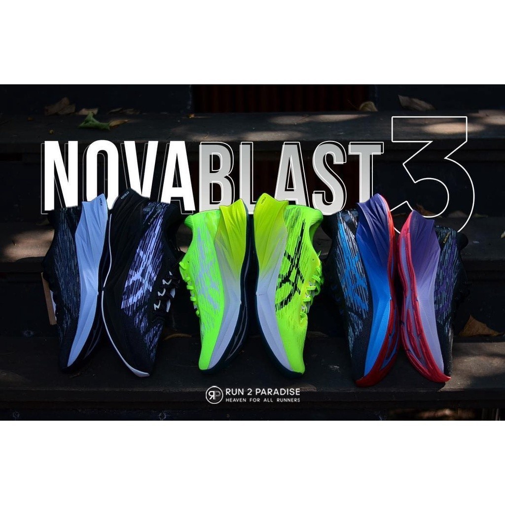 Asics novablast 3 (ผู้ชาย) รองเท้าวิ่งจ๊อกกิ้ง แนวสตรีท