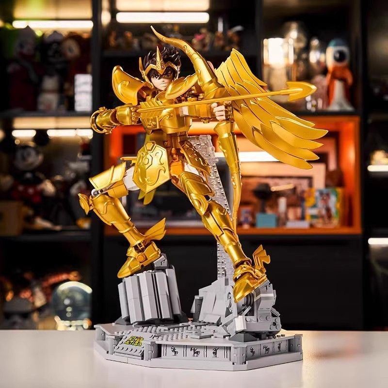 {Vivi Toys} Assembling Ki Saint Seiya Sagitarius Saint Cloth Assembling Building Block Figure Model 