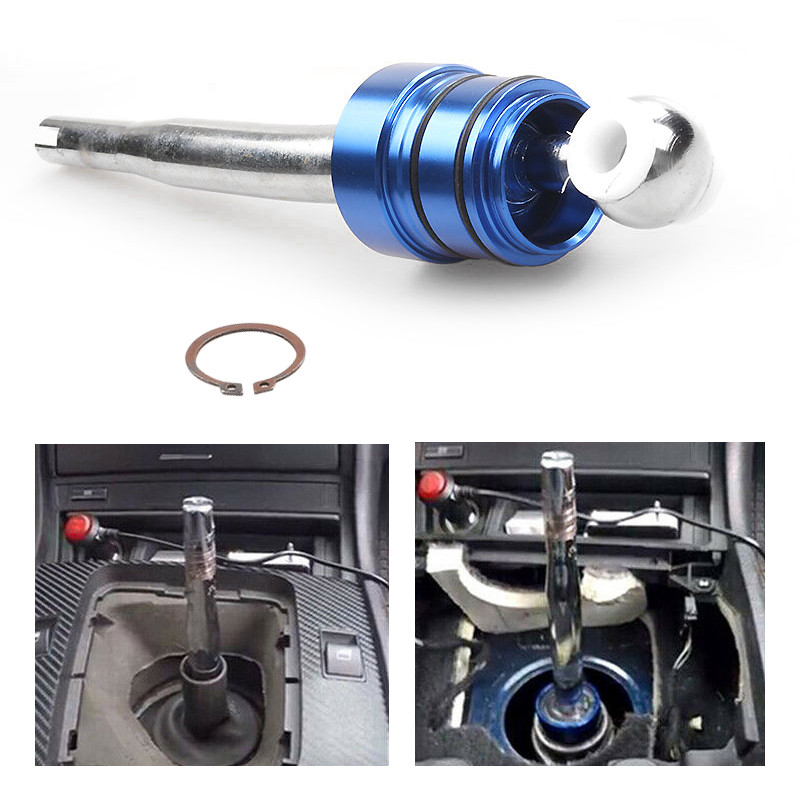 อลูมิเนียมสีฟ้า Quick Shift สั้นโยน Shifter Fit สําหรับ BMW E30 E36 E39 E46 M3 M5 3 5 Series
