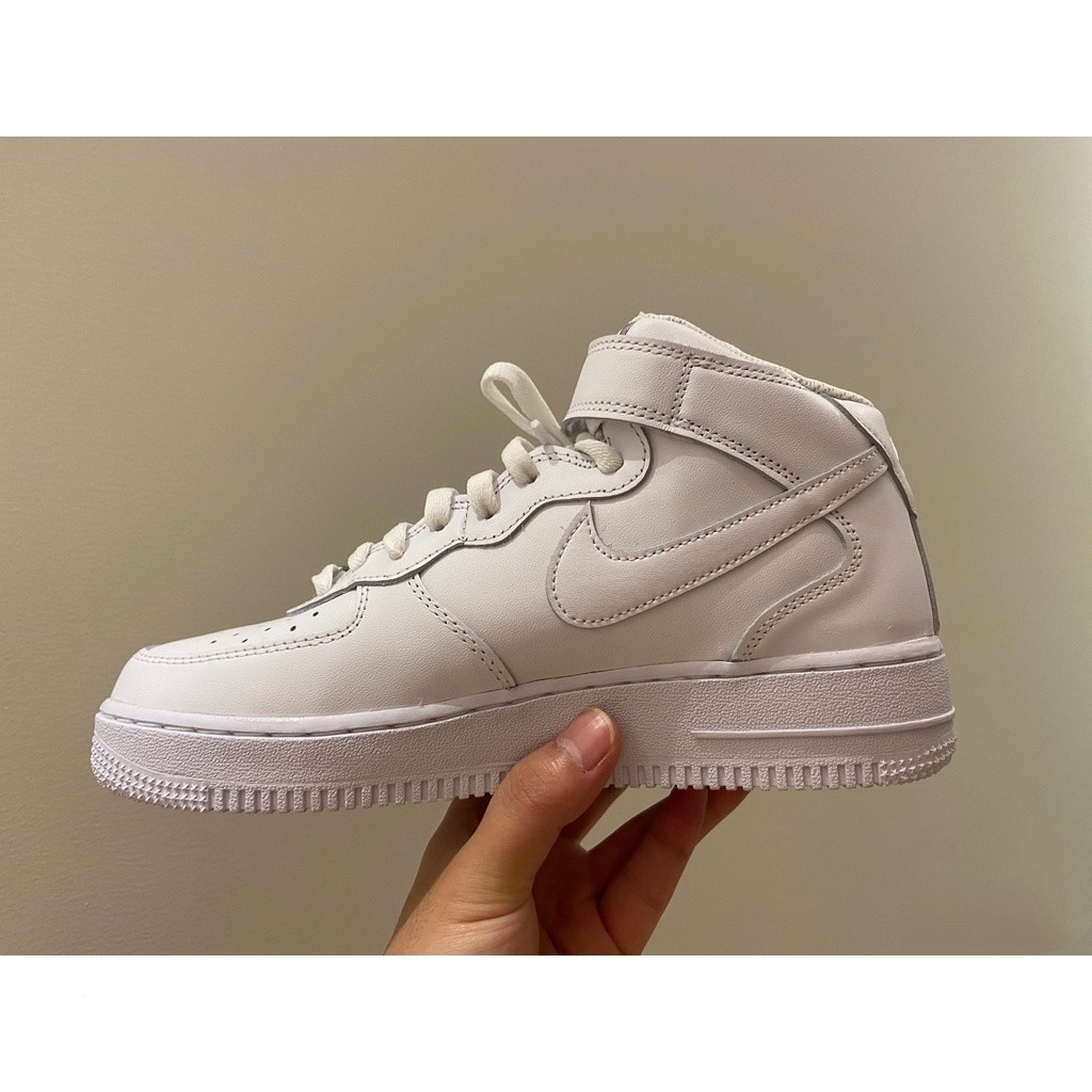



 ♞,♘Nike Air Force 1 Mid '07 Original High Top Sports Men's Casual Women's Shoes Pure White "Pu