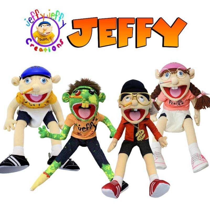 Funny 60Cm Rock Zombie Jeffy Pup Parent Child Interaction Plush Doll Early Gift