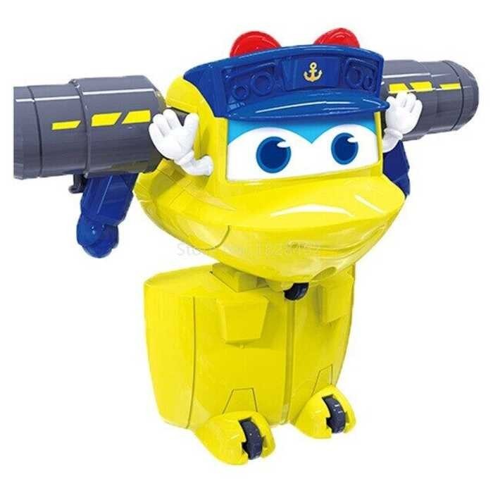 Mini GGBOND Gogo Bus Transformation Police/Fireman Toy Action Figures Deformation Ambulance Slide T