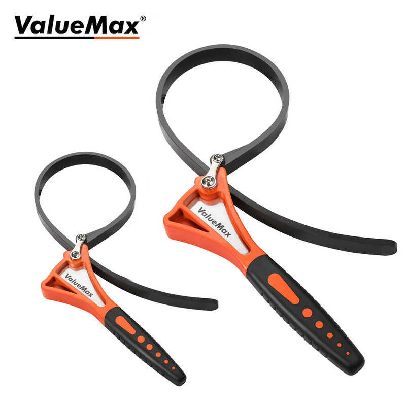 Valuemax 2ชิ้นชุดประแจมือ Tali Jam Tangan Karet 4 "/6" ประแจปรับขนาดเ