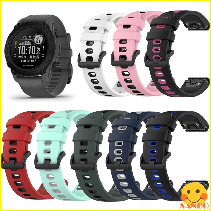 สาย Garmin Descent G1 / G1 Solar Dive watch คอมพิวเตอร์ สมาร์ทวอทช์ สายซิลิโคนนิ่ม  Garmin Descent