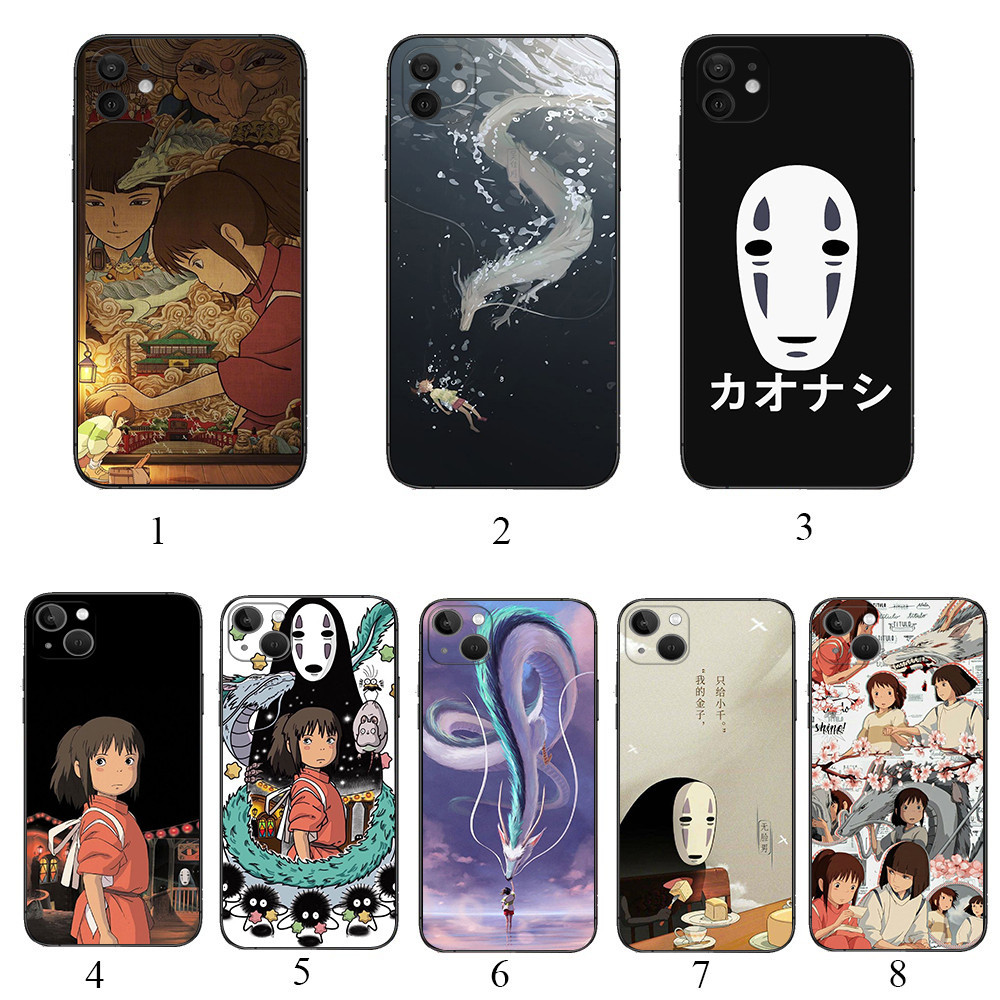 Iphone 14 Pro Max 14 plus 15 15 Pro Max 15 plus B31 Spirited Away Anime เคสโทรศัพท ์ สีดําแบบนุ ่ ม