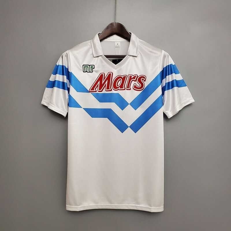 Retro Men's 1989/1990 Napoli Away Football Shirt Personalization Name Number Vintage Jersey เสื