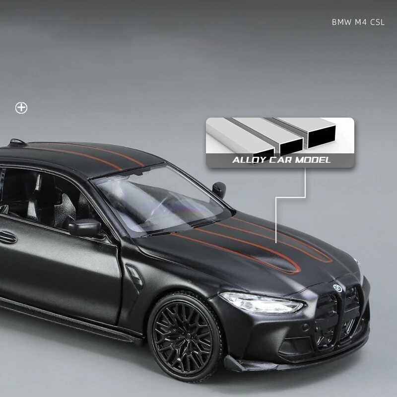 Δ 1:36 M4 CSL G82 ของเล่นโลหะล้อแม็กรถยนต์แม่พิมพ์และของเล