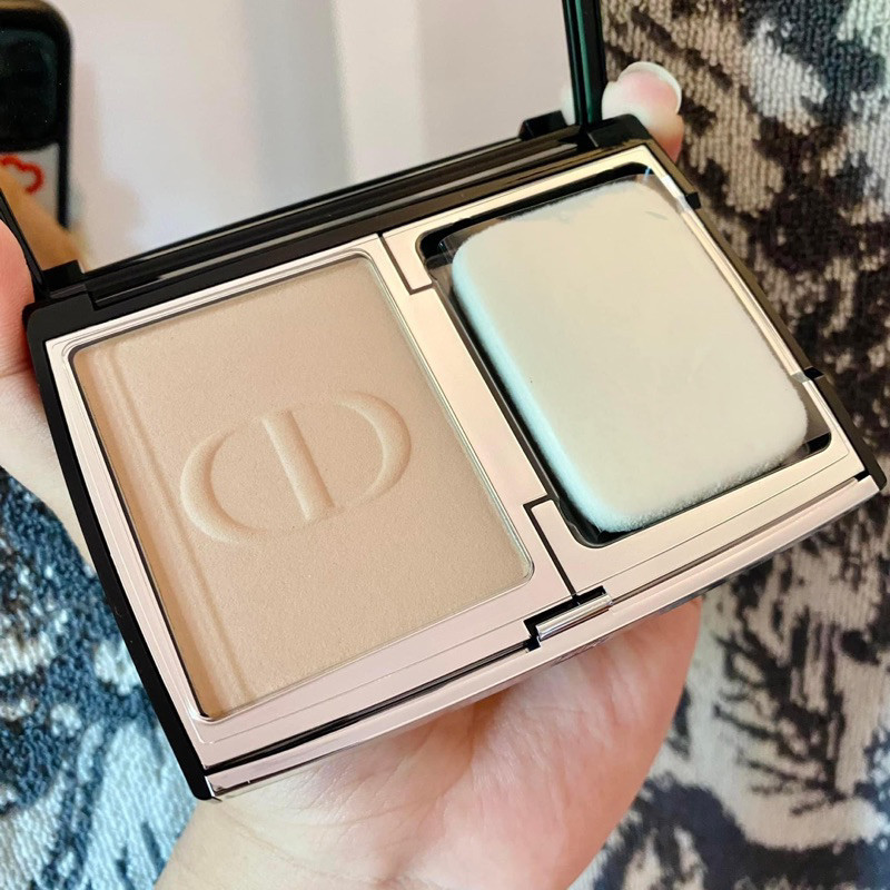 ♞,♘DIOR แป้งผสมรองพื้น Dior Forever Natural Velvet Compact Foundation - Long Wear - No Transfer