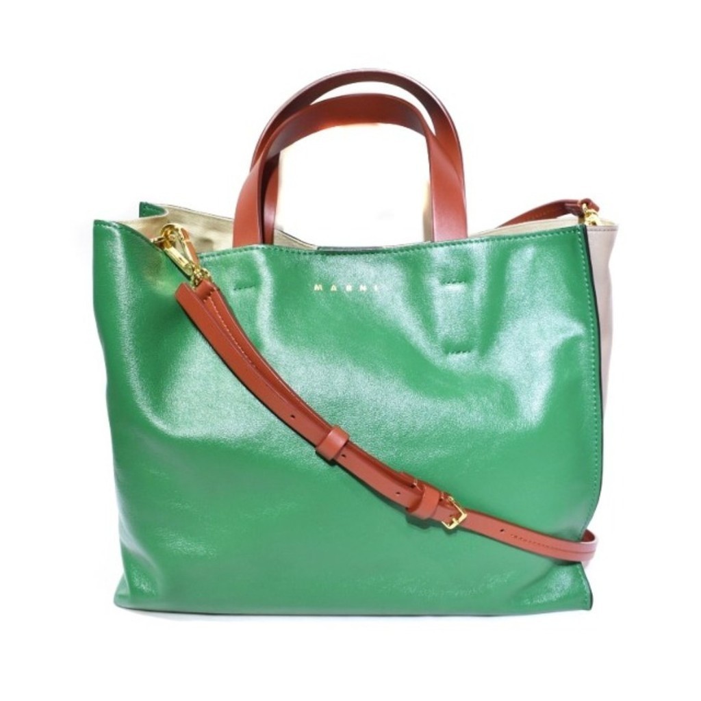 Marni MUSEO SOFT 2 way tote bag shoulder bag green Direct from Japan Secondhand