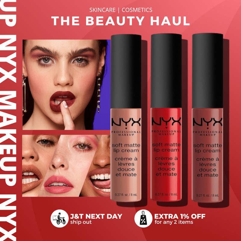 (AUTHENTIC) Nyx Professional Makeup Soft Matte Lip Cream ลิปสติก