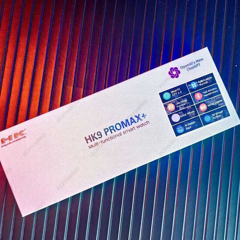 ❥ Hk9 PRO MAX + Gen4 AMOLED สมาร์ทวอท์ชผู้ชายผู้หญิงแชท GPT Smartwatch Series 9อัตราการเต้นของห