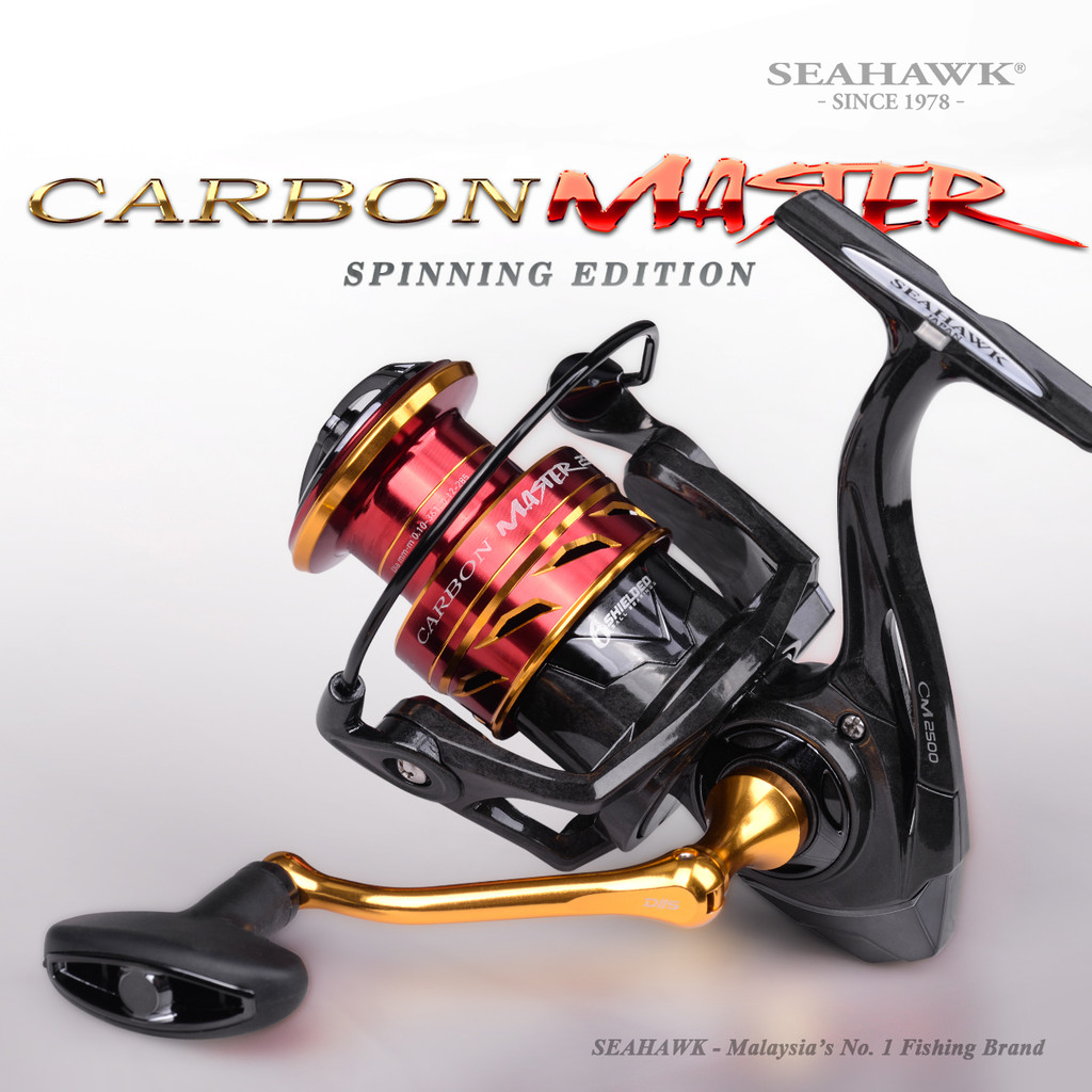 Seahawk CARBON MASTER﻿ตัวคาร์บอนและโรเตอร์Free Reel Stand Fishing Spinning Reel