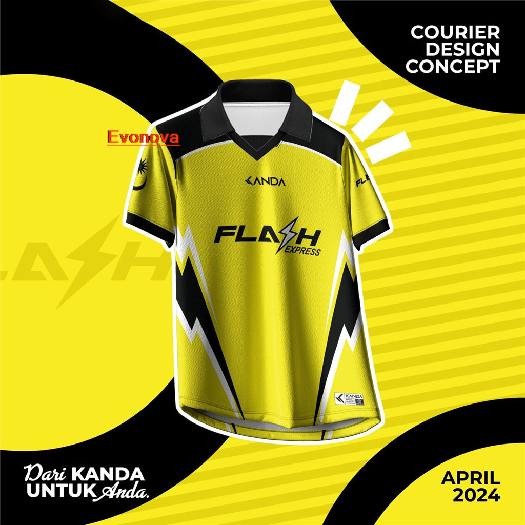 2024 ใหม่ J&T แฟลช SPX Express Design สไตล์ระเหิดไมโครไฟเบอร์ Jersey Retro Collar Short Sleeve Jersey Top