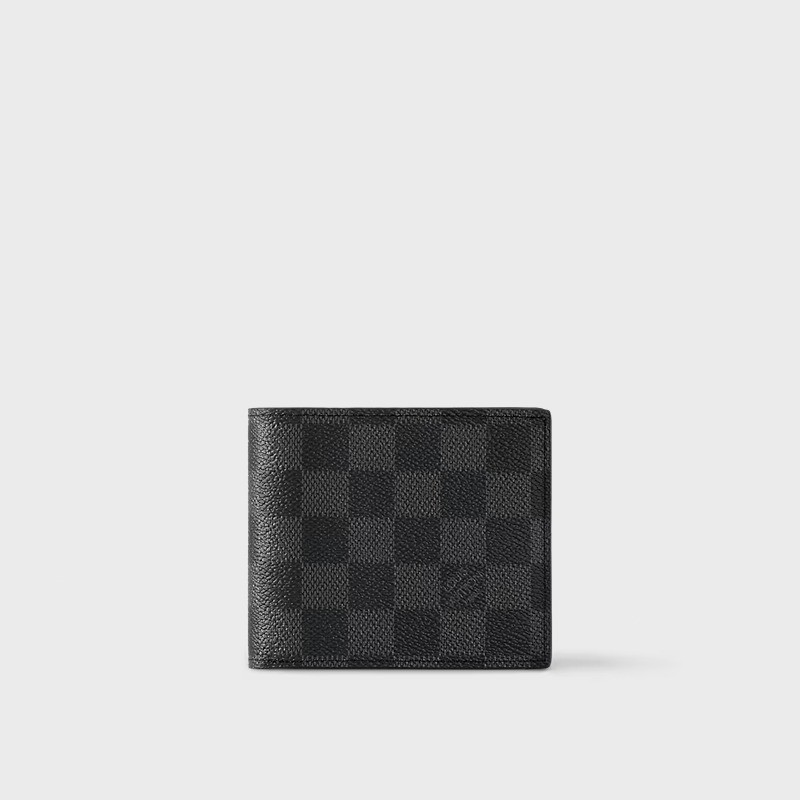 ♞,♘,♙#Ready To Ship# Louis Vuitton กระเป๋าสตางค์รุ่น Multiple Slender AMERIGO Men's Wallet LV