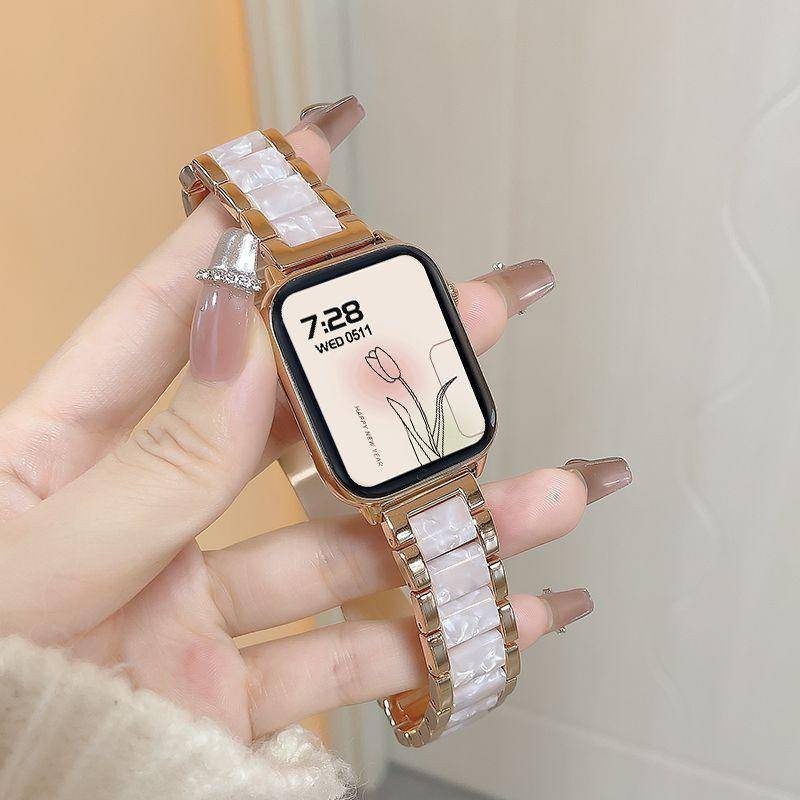 นาฬิกาข้อมือสมาร์ทวอทช์ เชื่อมต่อบลูทูธ เรซิน อเนกประสงค์ สําหรับ Apple Huawei