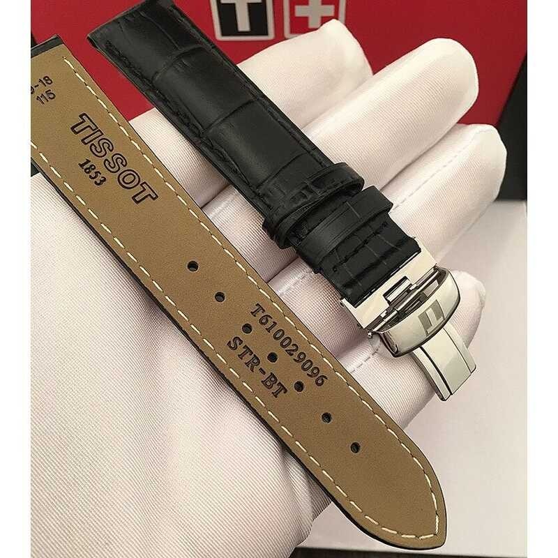 1853 T41 TISSOT T063 PRC200 Leather strap male/female watchband 16 18 19 20 21 22MM For Watch