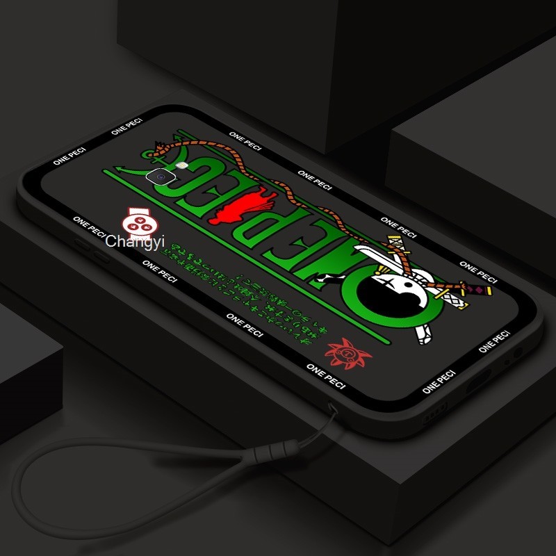 สําหรับ Samsung J7 Prime ON7 2016 อะนิเมะ One Piece LOGO เคสโทรศัพท์กันกระแทกตรงขอบ Soft Tpu Cover