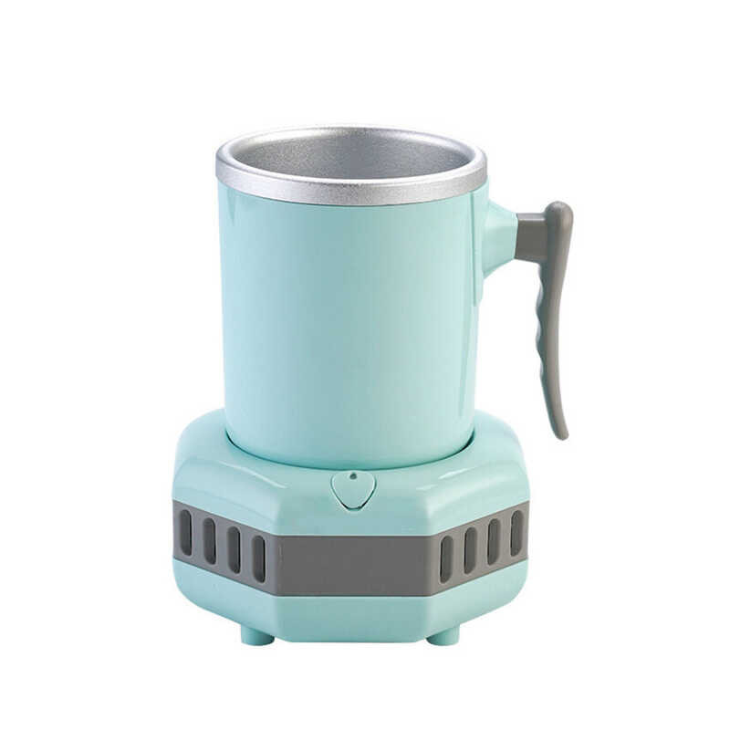 Cup, Electric Beverage Cooler with Mug, Protable Mini Refrigerator Summer Chiller Kettle Drink Inst