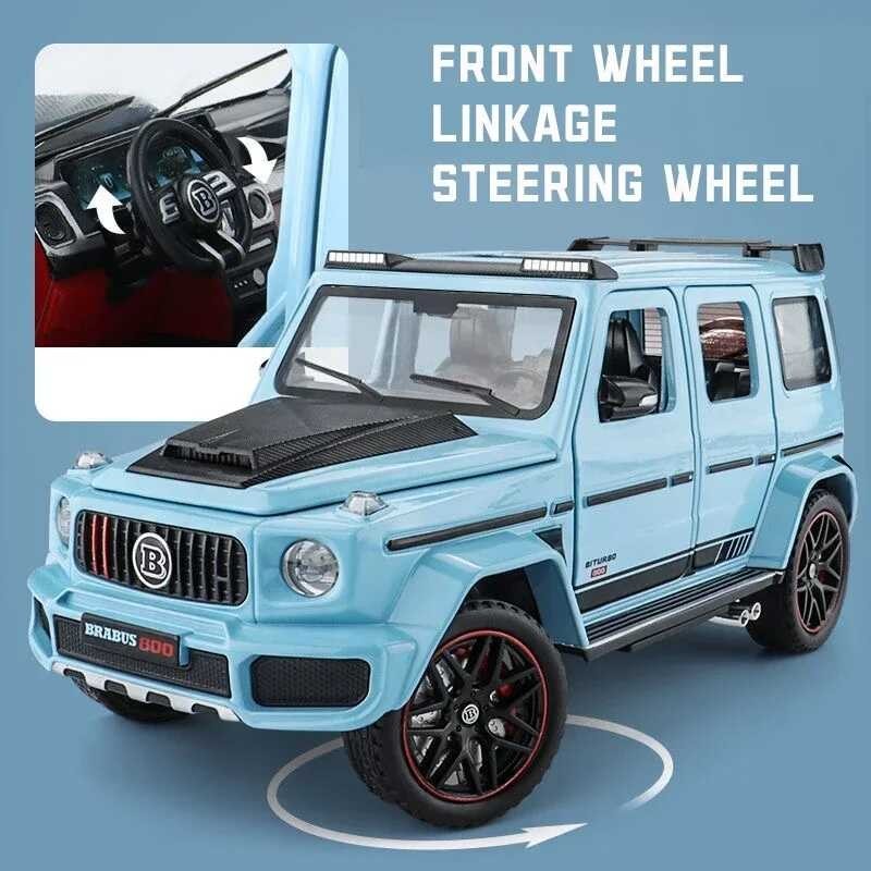 Δ รถเมอร์เซเดสเบนซ์ BRABUS G800แบบจำลองโลหะอัลลอยด์ของเล