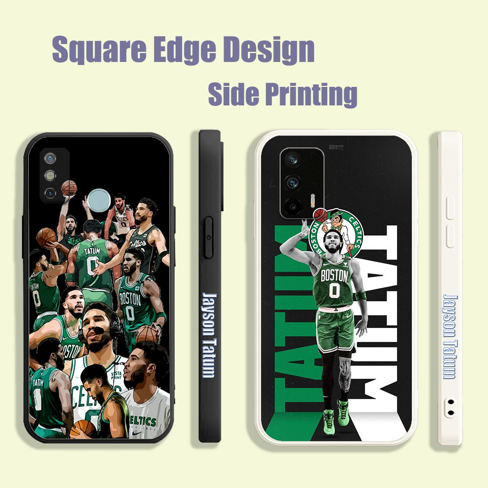 ปลอกสําหรับ Huawei Y9 Prime 2019 Y6 Y6s P40 P30 Lite Jayson Tatum ความงาม NBA PW006 เคสโทรศัพท์ขอบสี