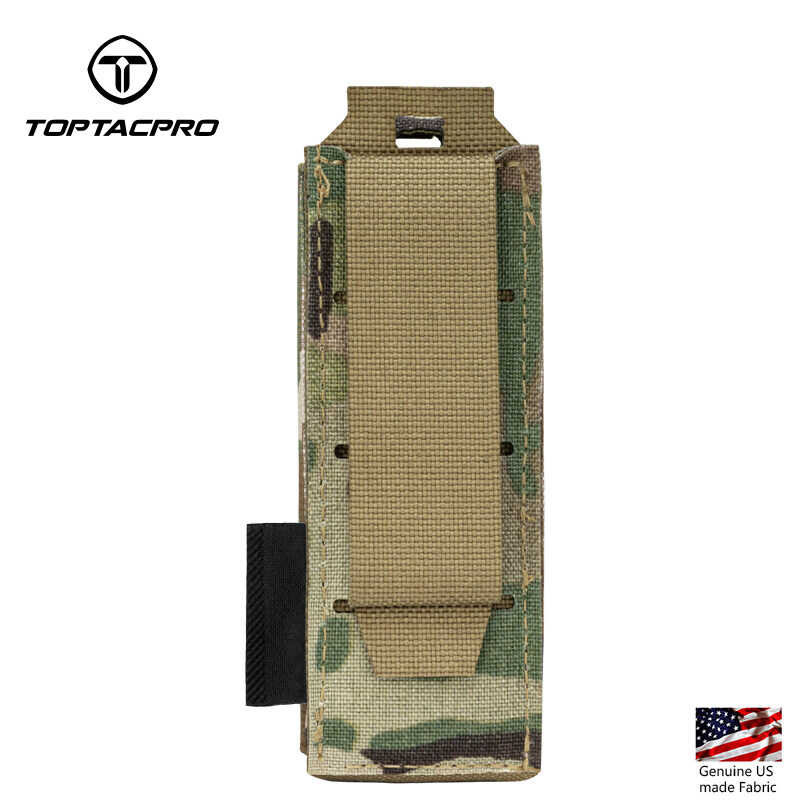 ❤ TOPTACPRO Tactical Mini Tool Storage Bag Molle Magazine For 9Mm Pouch W/ Hook Handle 8516