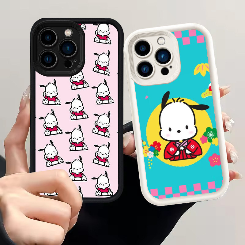 เคสสําหรับ iPhone 15 X XS Pro Max เคสซิลิโคน H-69 Pochacco Dog