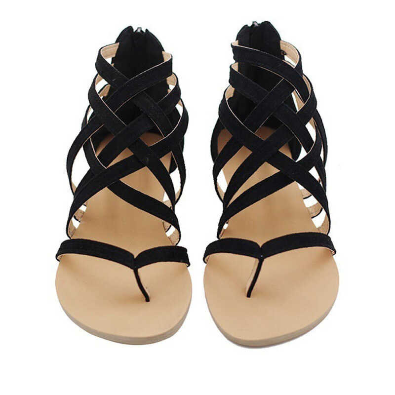 ❤ ผู้หญิง Sandals แฟชั่นชายหาด Gladiator Sandals รองเท้าฤดูร้อน