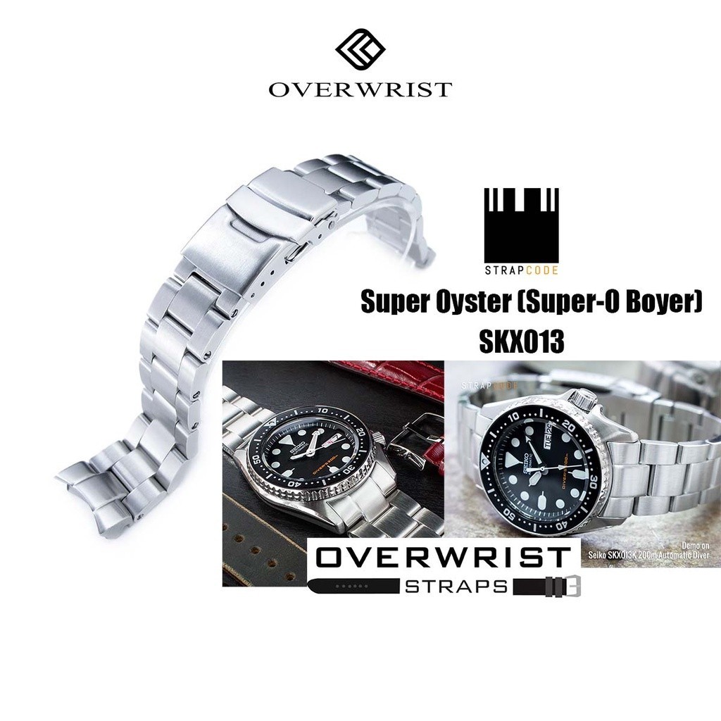 ♞สายนาฬิกา Miltat Strapcode รุ่น super oyster (Super-O Boyer) for seiko skx013